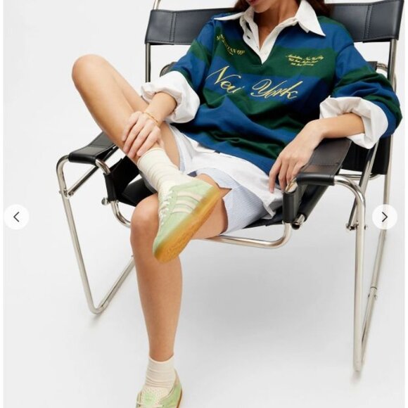 Adidas Women's Gazelle Indoor Suede 'Semi Green Spark Size 8.5 - Picture 5 of 6